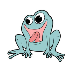 funny frog draw