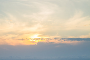 Beautiful sunset on the black sea