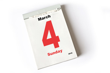 4. March 2018