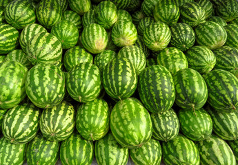 Ripe watermelons background