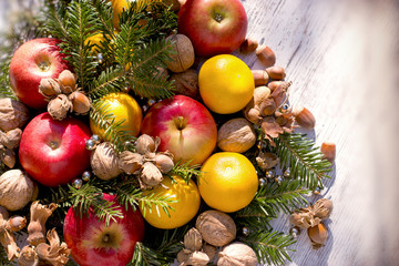 Healthy food for Christmas holiday - Christmas night