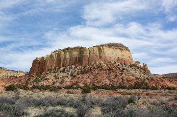 Obraz premium Red Rock Mesas w Nowym Meksyku