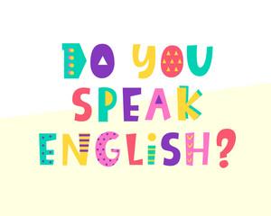 Do you speak English banner