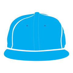 Isolated silhouette of a baseball hat, Vector illustration