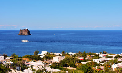 island of Stromboli archipelago Aeolian Sicily Italy
