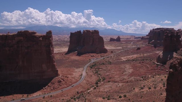 Aerial Utah Arches National Park July 2017 Sunny Day 4K Inspire 2