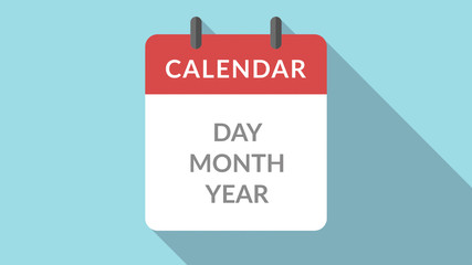 Calendar Page Flip Infographic