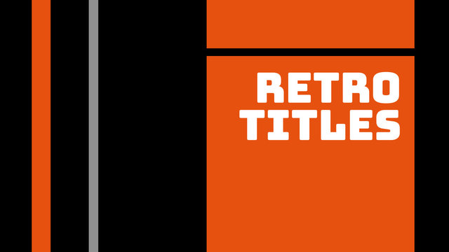 Retro Lines Title Pack