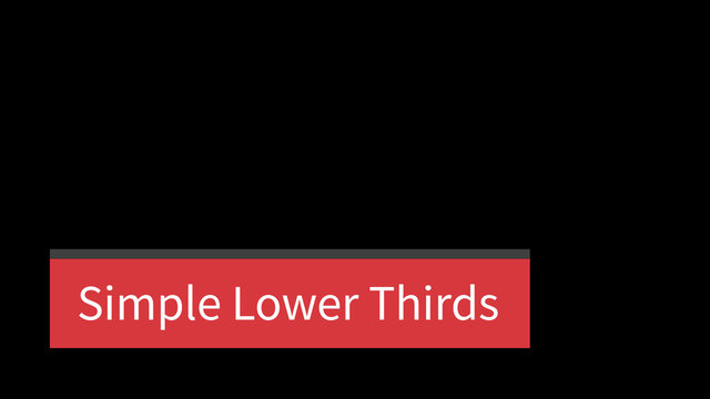 Clean Lower Thirds Pack