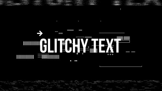 Stylized Glitch Titles Pack