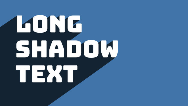 Long Shadow Text Titles