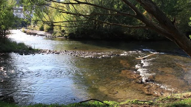 Aude river in Occitanie, South of France
