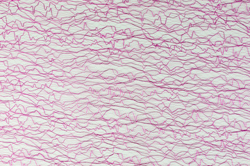 background of pink net fabric on white - 176554602