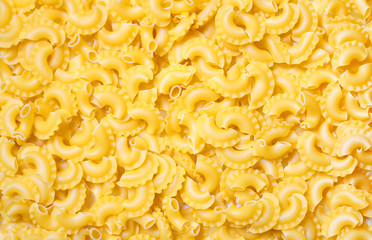 Italian pasta texture. Macaroni background.
