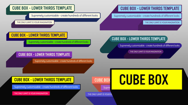Cube Box Lower Thirds