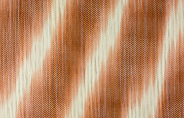 striped place mat in white and brown