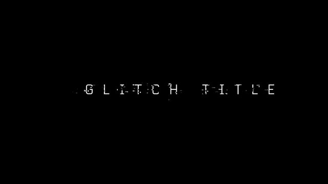Glitch Text Title