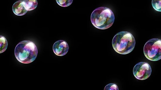 Soap Bubbles 4k - Colorful Fun Video Background Loop
Soap Bubbles. Lots of them. Rendered in front of a black background, so this video loop can easily be used in conjunction with a projector.