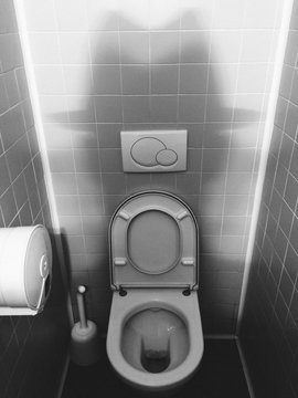 Man at toilet