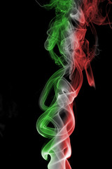 Fototapeta premium Italy national smoke flag
