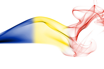 Romania national smoke flag