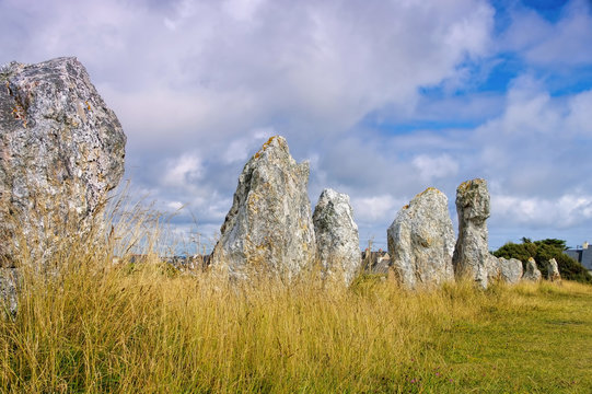 Steinreihen von Lagatjar, Halbinsel Crozon in der Bretagne - Alignements de Lagatjar in Brittany