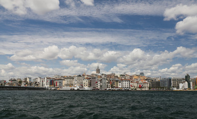 Karakoy and Galata Tower in Istanbul City