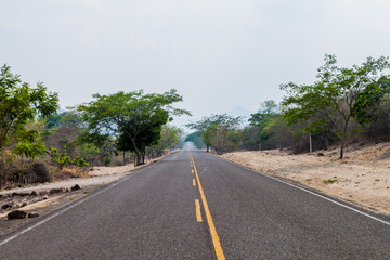 Fototapeta na wymiar Road near Somoto, Nicaragua