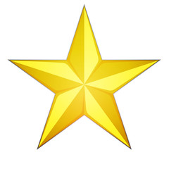 Obraz premium Golden Star illustration