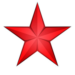 Red Star icon illustration