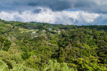 Fototapeta na wymiar Countryside around Santa Elena village, Costa Rica
