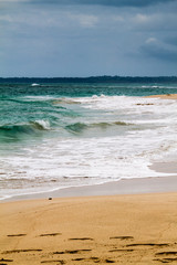 Beach at Isla Zapatilla island, part of Bocas del Toro archipelago, Panama