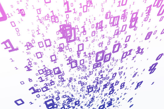bright binary code backdrop