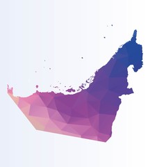 Polygonal map of UAE
