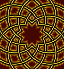 Islamic dome background, Round Square Design, vector illustration