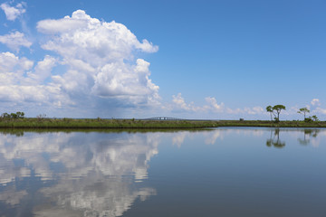 dauphin island waterways reflecting sky