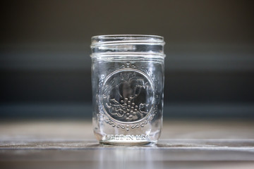 small mason glass jar