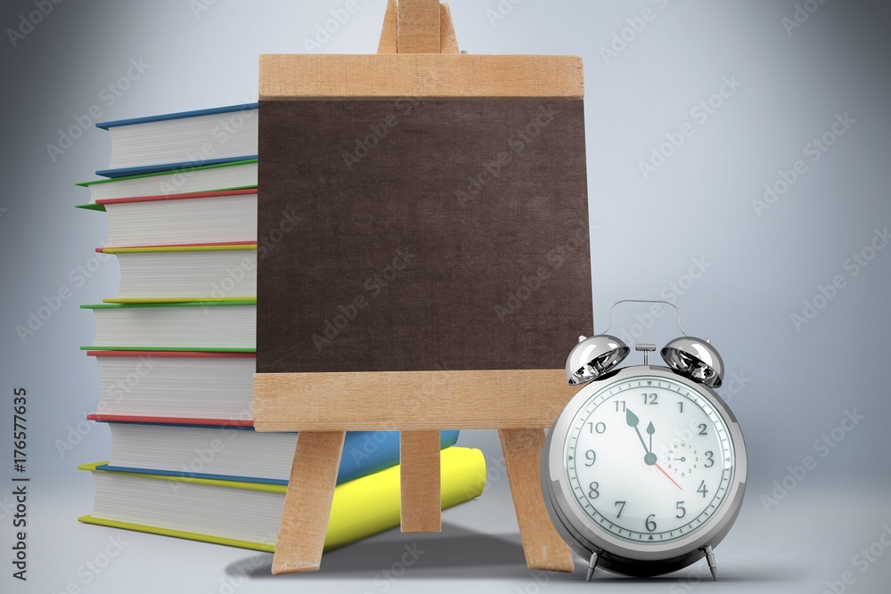 Poster composite image of school objects