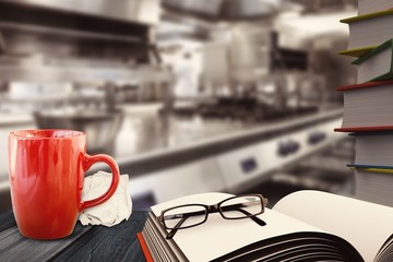 Composite image of school supplies