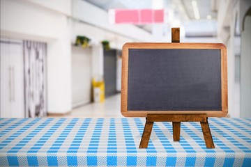 Composite image of image of a blackboard