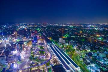 Fototapeta premium Night view from Gifu City Tower 43