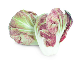 Fototapeta premium Radicchio, red salad isolated on white background