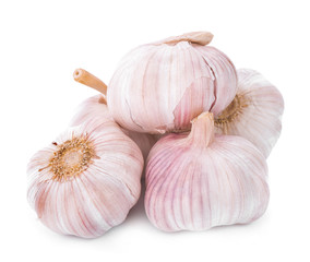 Garlic isolated on white background