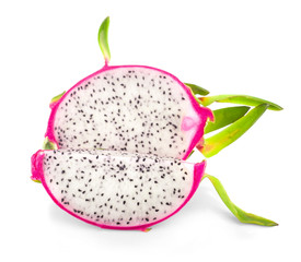 Dragon fruit isolated on white background