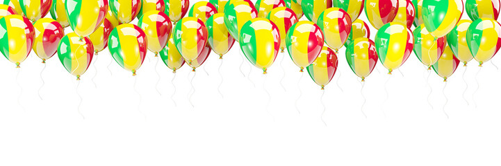 Balloons frame with flag of mali
