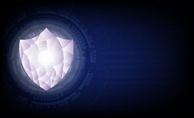 Abstract technology Background Polygon security 