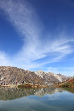 白馬三山と八方池