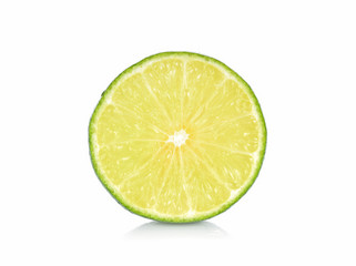 Lemon on white background