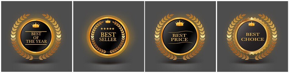 vector vintage badges collection 