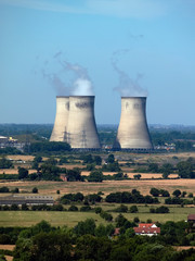 Cooling towers of Didcot Power Station, Didcot, Oxfordshire UK - 176592202